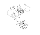 Amana P67225-1C blower assembly diagram
