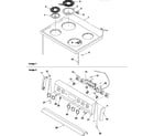 Amana ARR6300W/P1143428NW main top and backguard diagram