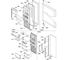 Amana SRD25S3W-P1190325WW refrigerator door diagram