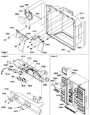 Ice/water cavity/electronic bracket/toe grille