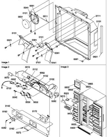 Ice/water cavity/electronic bracket/toe grille