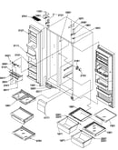Refrigerator/freezer shelves/lights/hinges