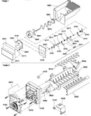 Ice bucket auger/ice maker parts
