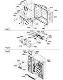 Ice/water cavity, electronic bracket assy & toe grille