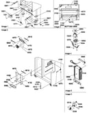 Drain systems, rollers, and evaporator assy