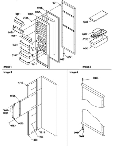 Refrigerator door and accessories