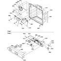 Amana SXD322W-P1313901WW ice/water cavity and electronic bracket assy diagram