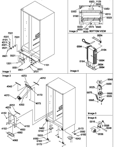 Drain systems, rollers and evaporator assy