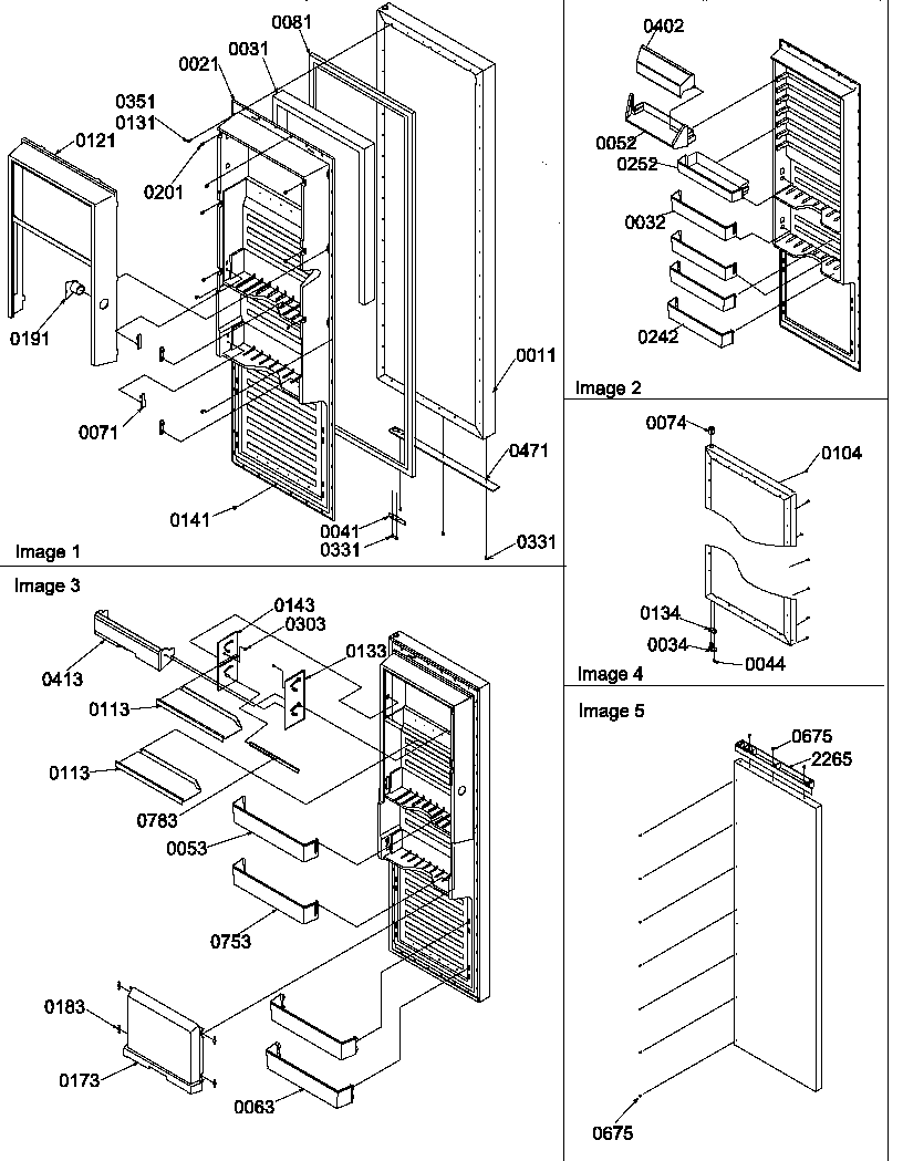 Refrigerator door
