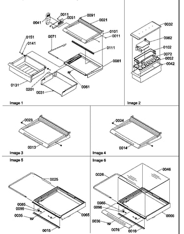 Shelves, deli, and crisper assemblies