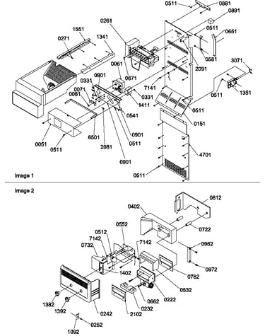 Ice maker/control assembly