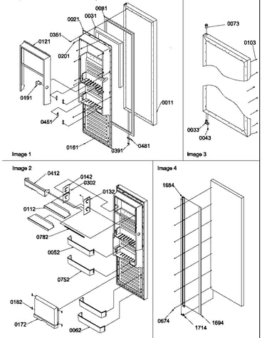 Refrigerator door