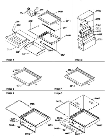 Deli, shelves, crisper assemblies and accessories