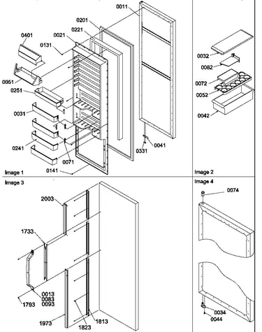 Refrigerator door and accessories