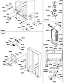 Drain system, rollers, and evaporator assy