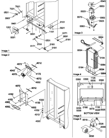 Drain system, rollers, and evaporator assy