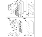 Amana SRD526TW-P1313401WW refrigerator door diagram