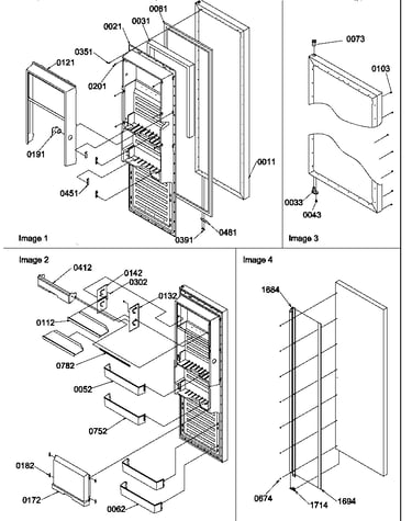 Refrigerator door