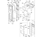 Amana SRD526TW-P1313401WW freezer door diagram