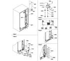 Amana SRD526TW-P1313401WW cabinet back diagram