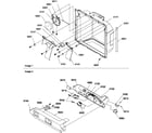 Amana SRDE327S3L-P1312501WL ice/water cavity, electronic bracket assy diagram