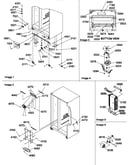Drain systems, rollers, and evaporator assy