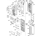 Amana SBDE20S4SW-P1190906WW refrigerator door diagram