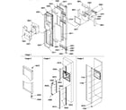 Amana SRD22VPL-P1190320WL freezer door diagram