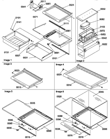 Deli, shelf, and crisper assemblies