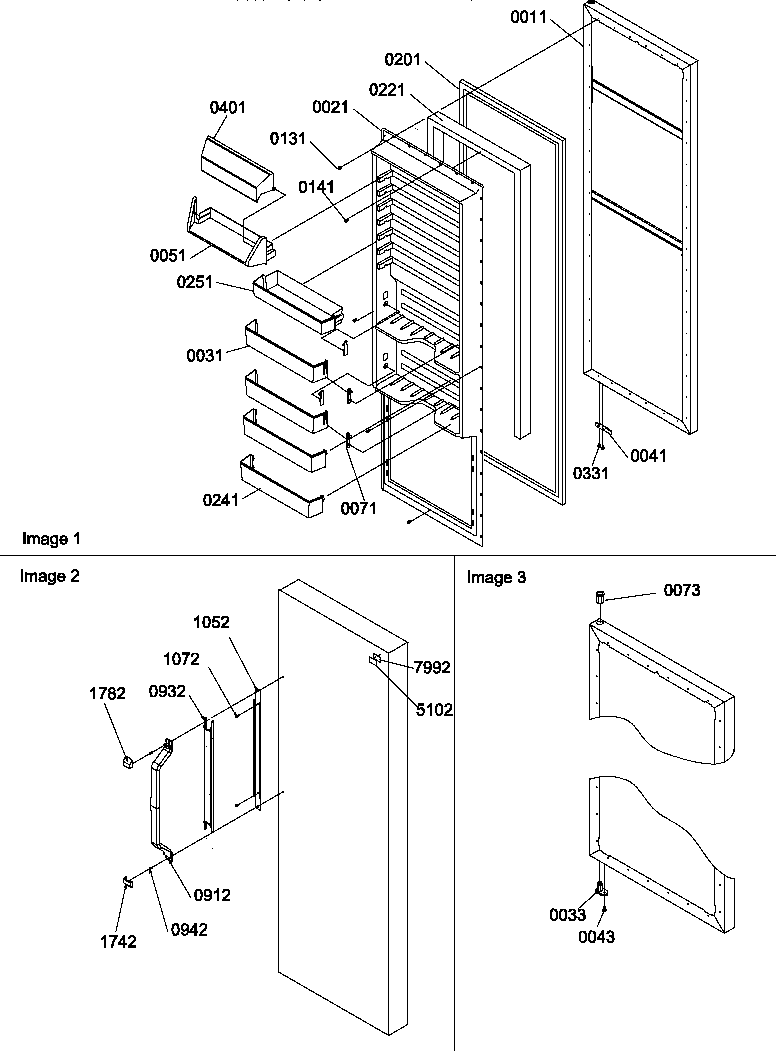 Refrigerator door