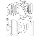 Amana SQD25VL-P1190430WL refrigerator door diagram