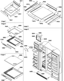 Shelving, crisper assemblies & toe grill