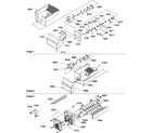 Amana SMD25TW-P1190429WW ice bucket auger and ice maker parts diagram