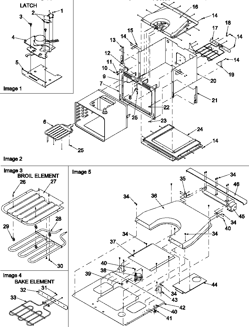 Oven assy/bottom insulation
