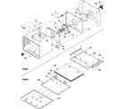 Amana AOCS3040E-P1132353NE outer cabinet/racks diagram