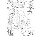 Amana SBIE20TPW-P1190707WW rollers and evaporator assemblies diagram