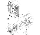Amana SBIE20TPE-P1190708WE toe grill and ice maker parts diagram