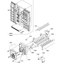 Amana SBIE20TPSW-P1190704WW toe grill and ice maker parts diagram