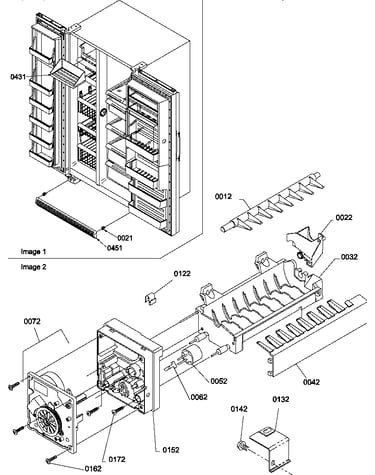 Toe grill and ice maker parts