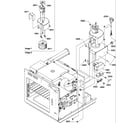 Amana UM2000C/P1194104M blower assembly & mounting diagram