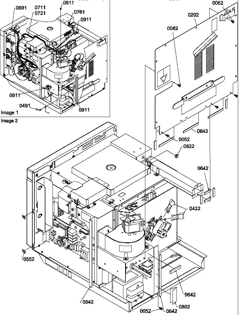 Rear access panel assembly