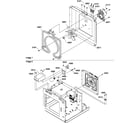 Amana DCA2000/P1194105M heater box & light assemblies diagram
