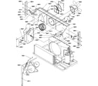Amana PTC093A35AA/P1202285R chassis/compressor tubing diagram