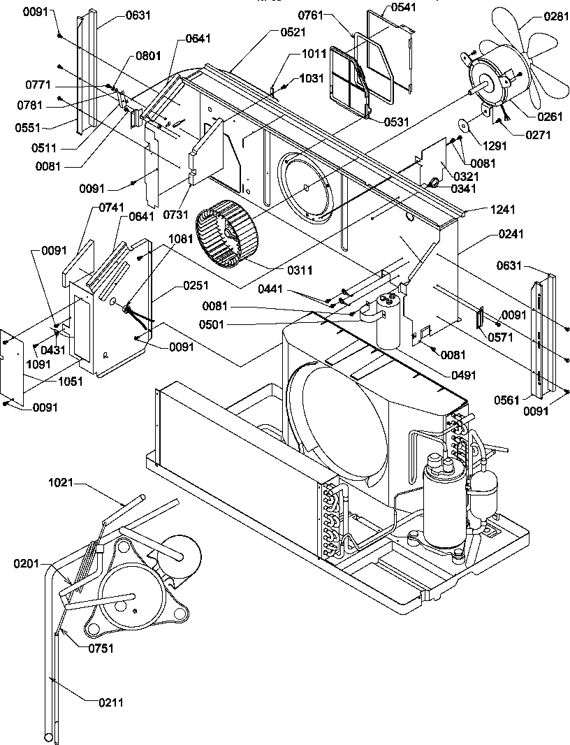 Chassis/compressor tubing