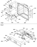 Ice/water cavity and electronic bracket assy