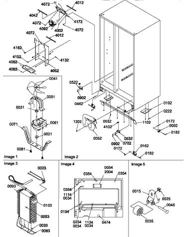 Drain system, rollers, and evaporator assy