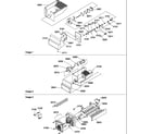 Amana SMD22TBW-P1303509WW ice bucket auger and ice maker parts diagram