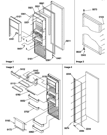 Refrigerator door