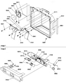Ice/water cavity, electronic bracket assy