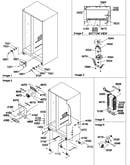 Rollers, hinges, and evaporator assemblies